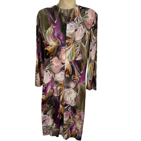 Karen Kane Multicolor Abstract 3/4 Sleeve Dress - Picture 8 of 11